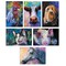 Better Office Products All Occasion Greeting Cards & Envs, Box Set, 4in. x 6in. 6 Colorful Farm Animal Portraits, 50PK 64556 - alternate 1